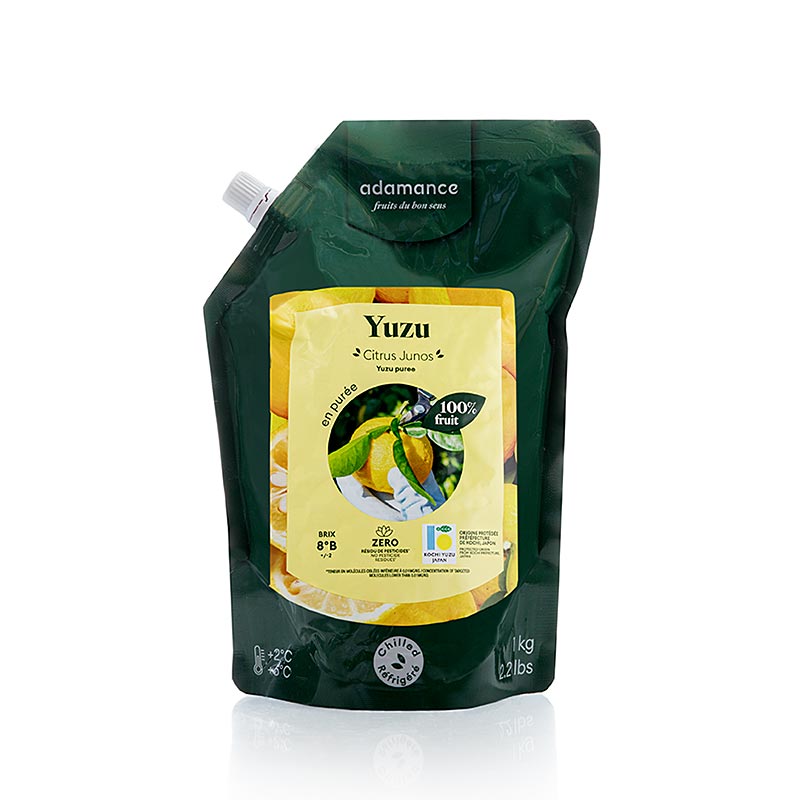 Adamance Yuzu-puré, usødet, pasteuriseret, 1 kg