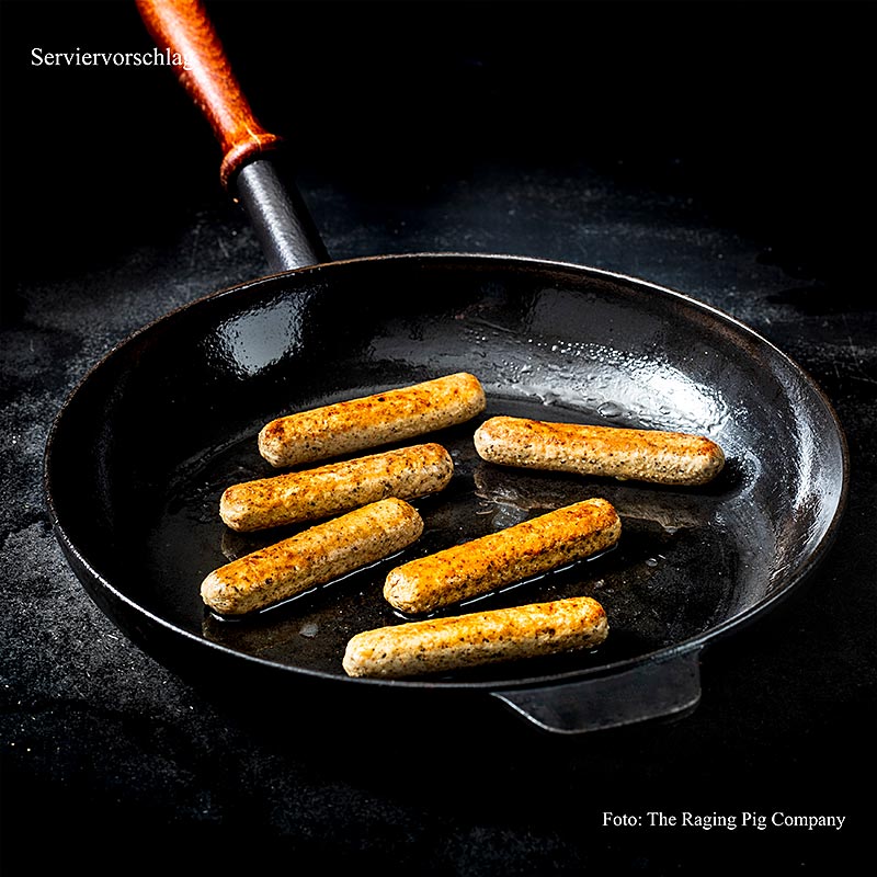 The Raging Pig Company – Mini Rostbratwurst (vegansk), 720 g, 24 stk.